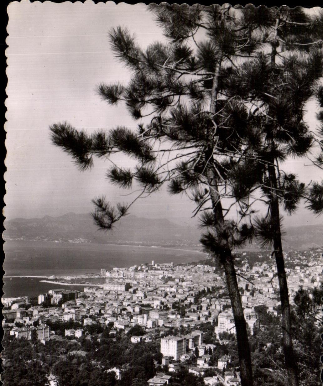 CPA La Cote D'Azur Cannes Vue prise de Super Connes