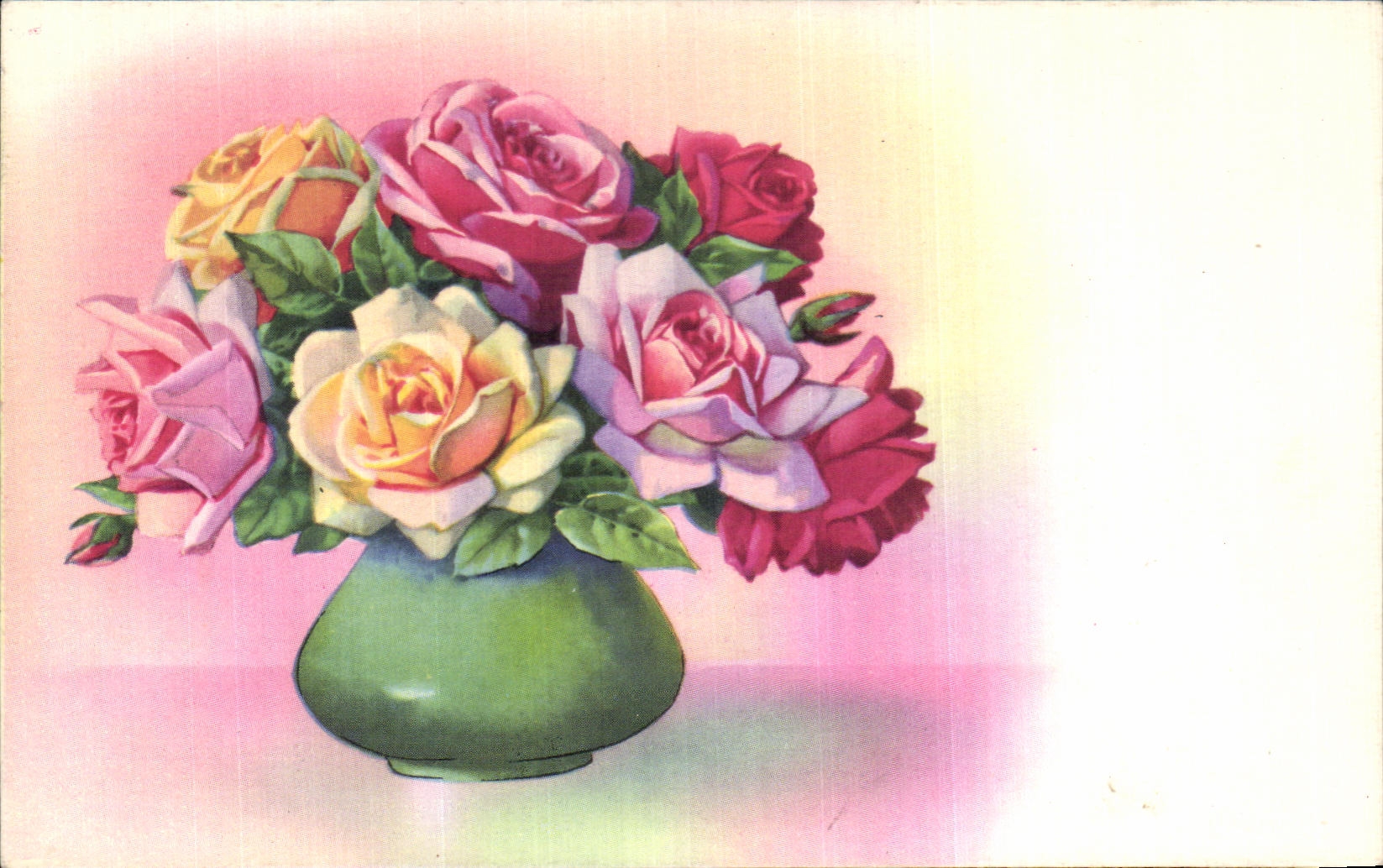 CPA Fantaisie Fleurs 