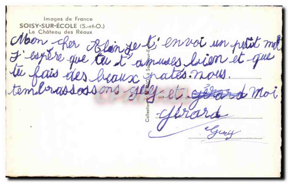 Le Château des Réaux — Soisy-sur-École — Images de France — Verso