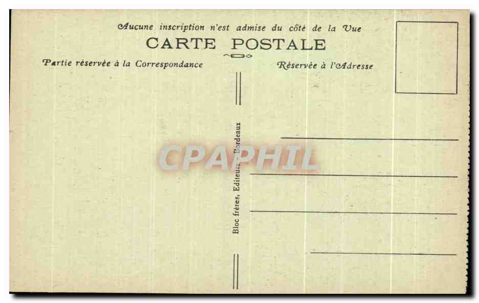 Route de Cauterets à Pierrefitte — Le Gave, Le Péguère — B. R. — Verso