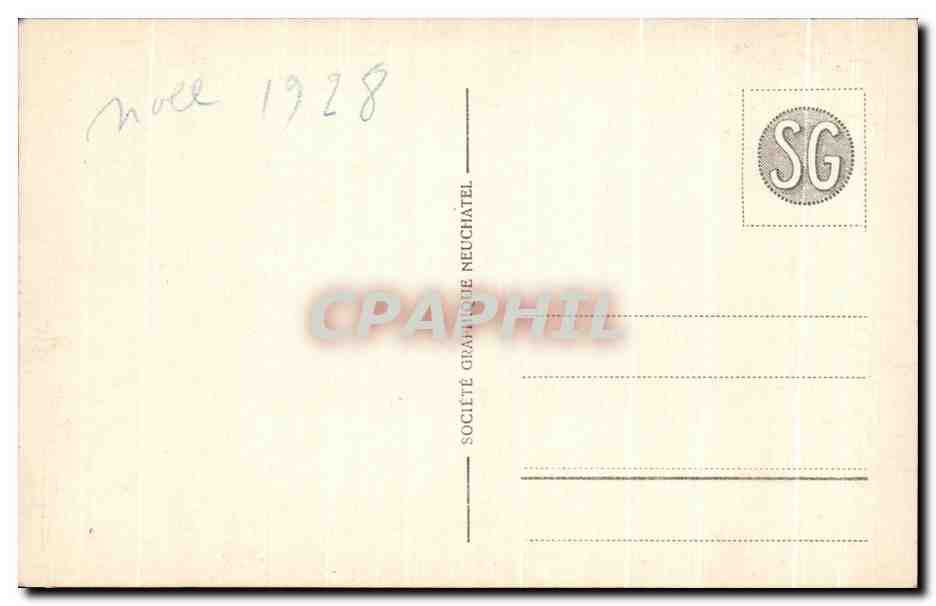 CPA Geneve Rade et Mont Blanc — Rückseite