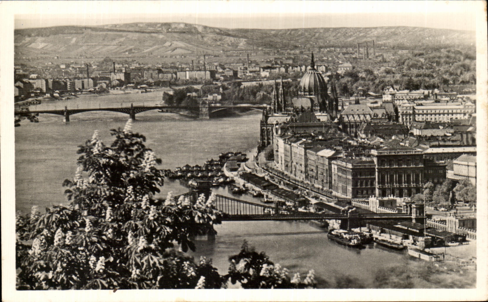 CPA Budapest Dunai latkep Donauansicht Vue du Danube View of the Danube Hongrie 