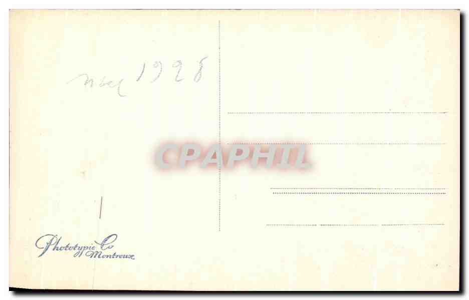 CPA Geneve Ile JJ Rousseau et Mont Blanc  — Rückseite
