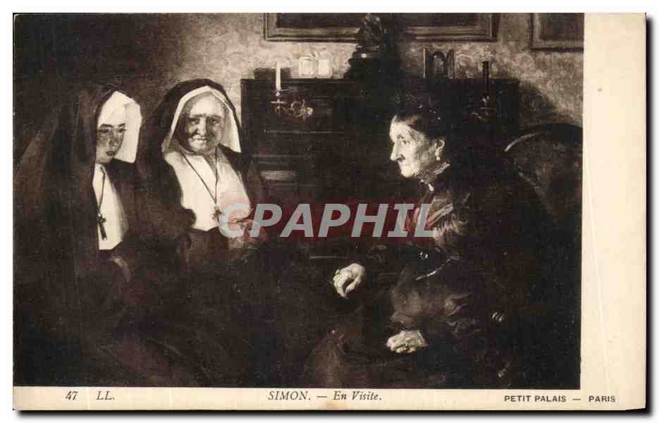 CPA Simon En Visite Petit Palais Paris Religieuses
