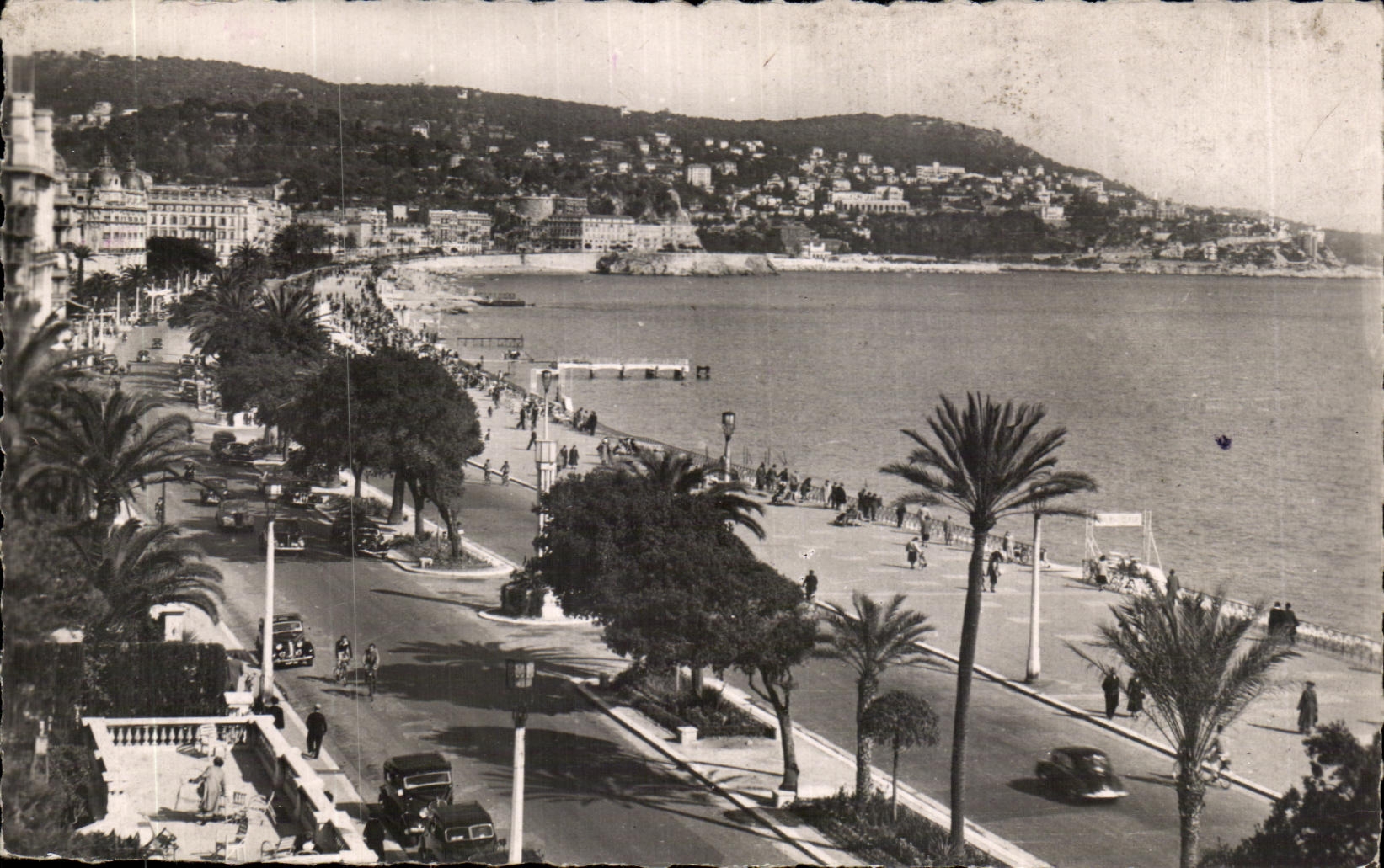 CPA Nice La Promenade et le Mont Boron