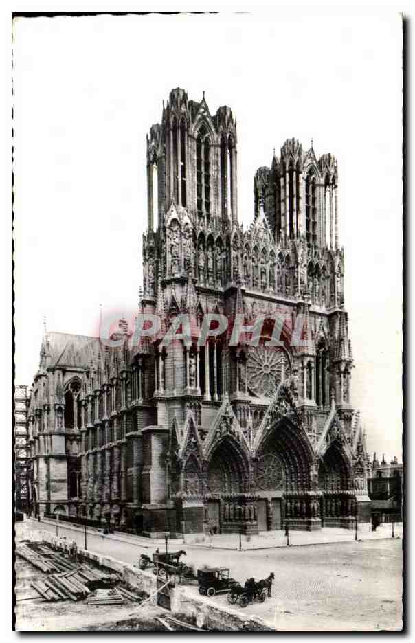 CPA Cathedrale de Reims Avant la 