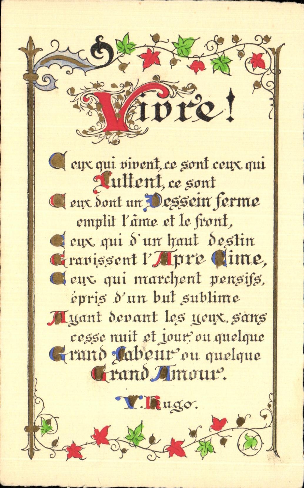 CPA Fantaisie Vivre !