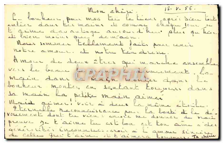 CPA Fantaisie Vivre ! — Verso