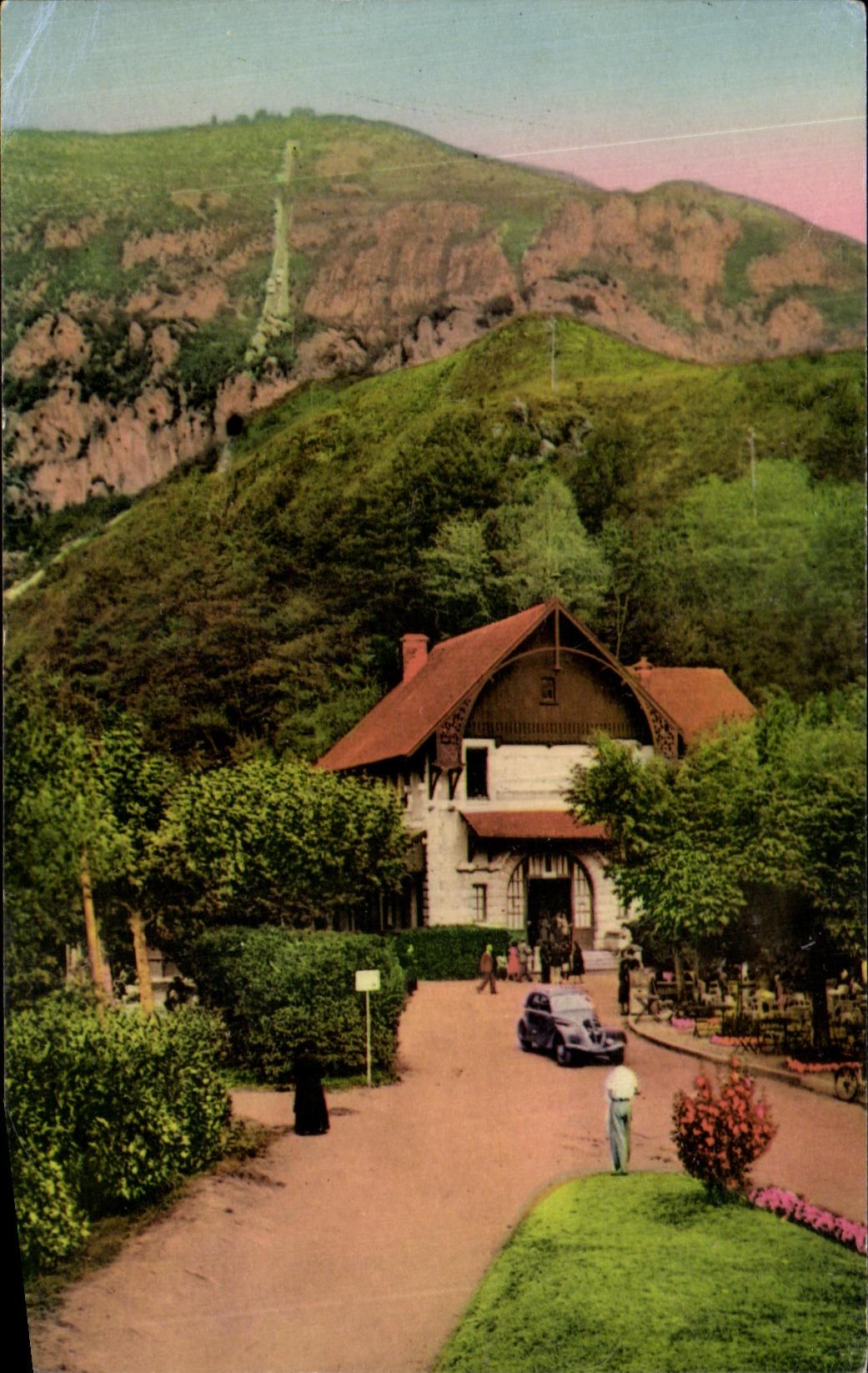 CPA Lourdes La Gare du Pic du Jer