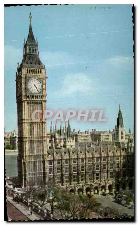 CPA Big Ben Westminster London The Clock Tower Londres