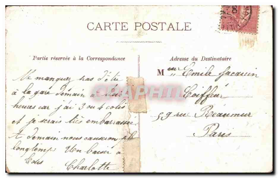 CPA Fantaisie Bons Baisers Hirondelles Fleurs  — Rückseite