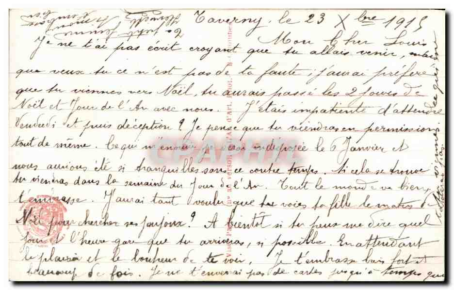 CPA Fantaisie Vive La France Miltiaria  — Rückseite