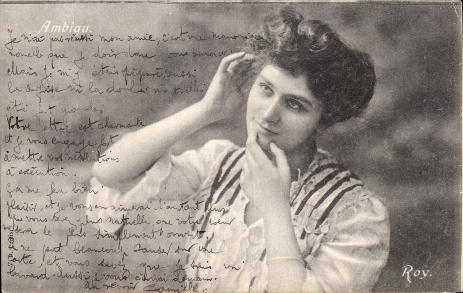 Jeune femme — portrait — Roy.