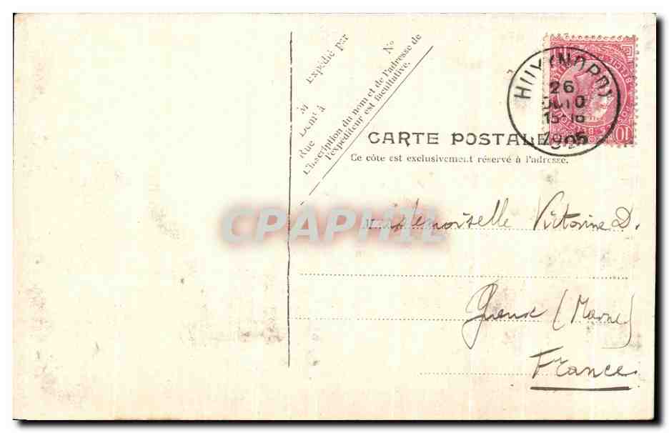 Jeune femme — portrait — Roy. — Verso