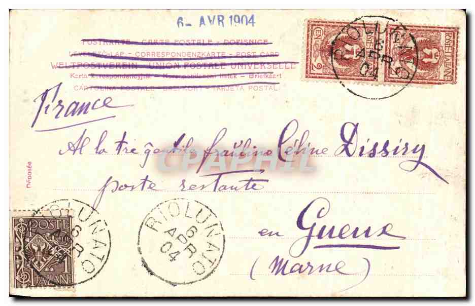 CPA Fantaisie Enfant Brouette  — Rückseite
