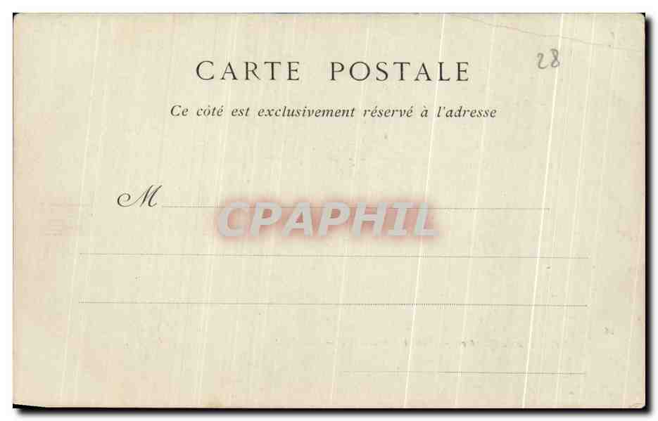 CPA Cathedrale de Chartres Portail Meridional — Verso