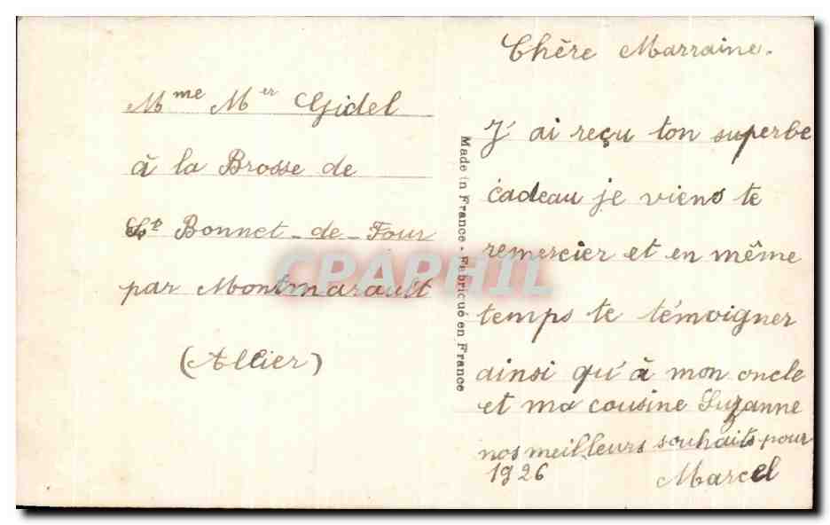 CPA Fantaisie Bonne Annee — Rückseite