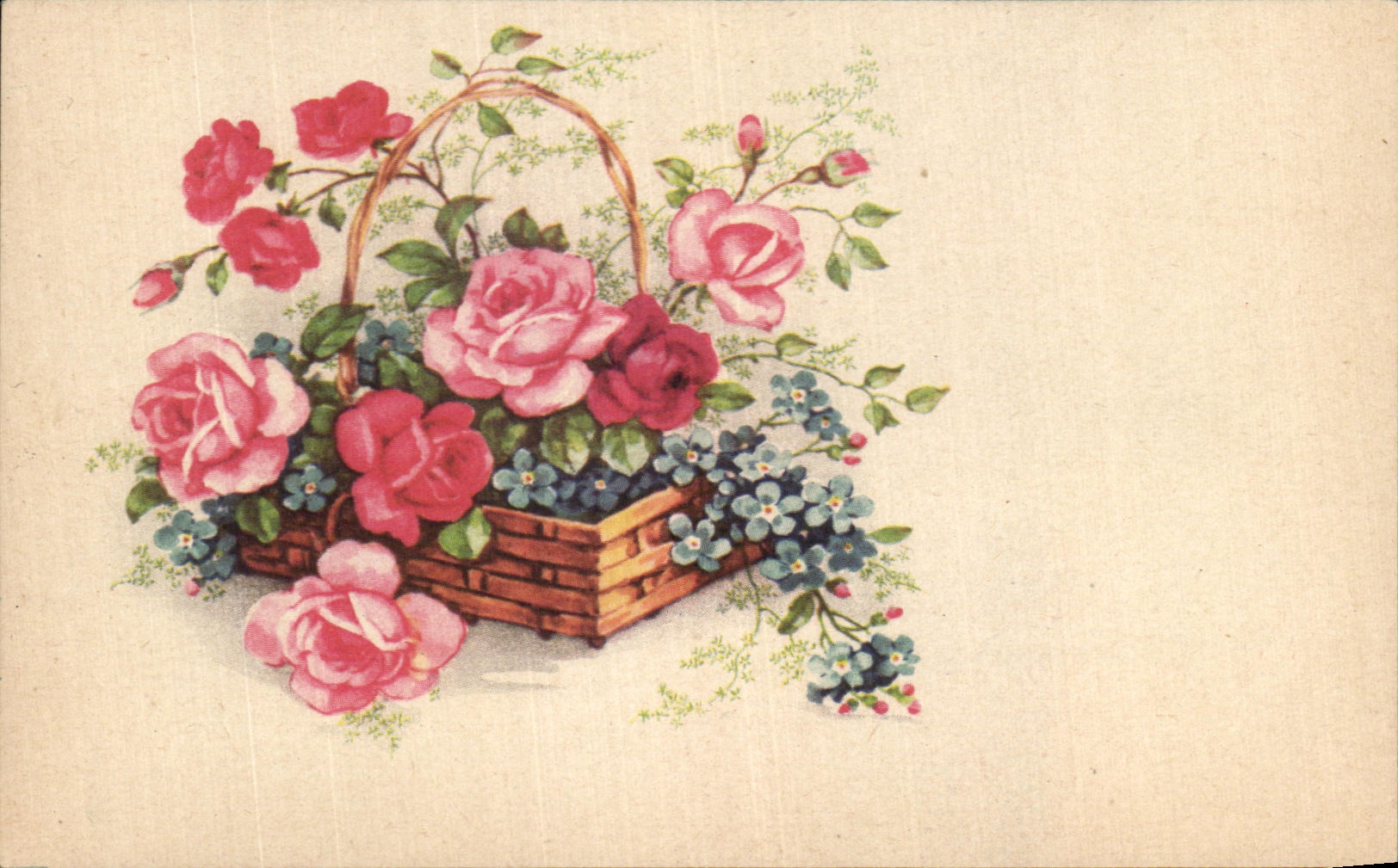 CPA Fantaisie Fleurs 