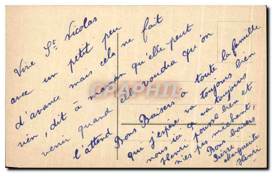 CPA Fantaisie Fleurs  — Verso