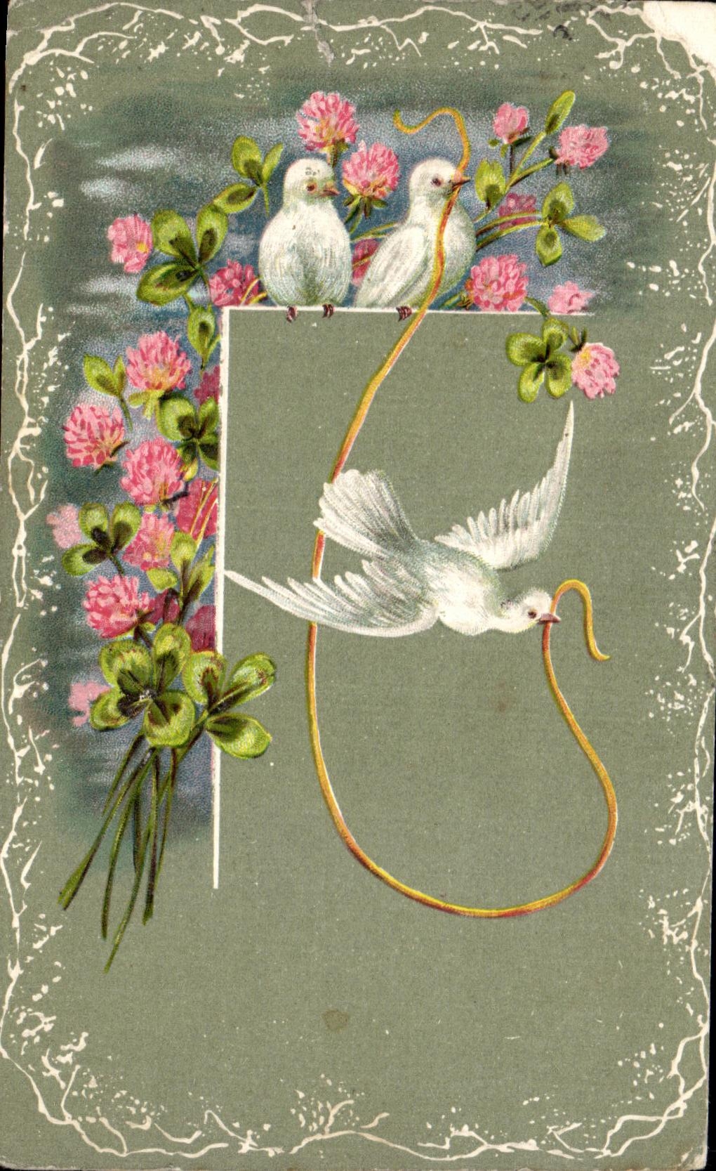 CPA Fantaisie Fleurs Colombes 
