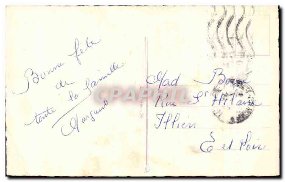CPA Fantaisie Fleurs Bonne Fete — Verso