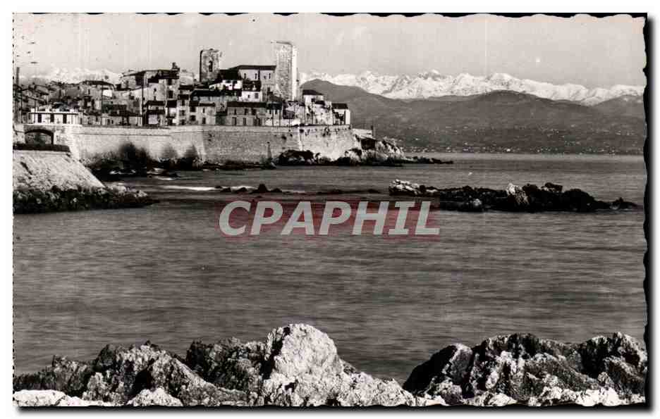 Antibes — La Côte d'Azur et la Chaîne des Alpes — Éditions R.H.A. NICE 2367