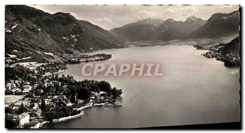 Aix-les-Bains — vue aérienne du lac et des montagnes — Édition Gil - Aix-les-Bains