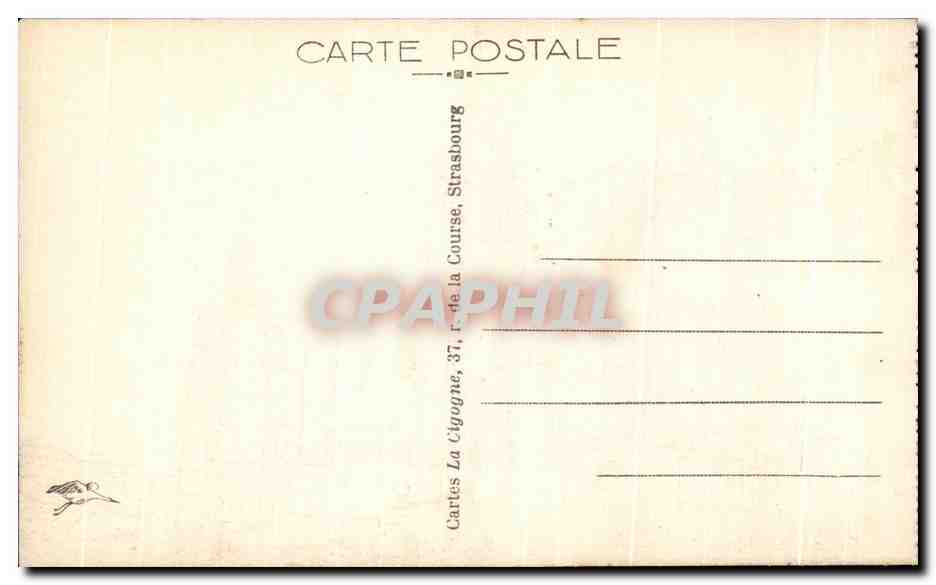 METZ - Vue sur la Cathédrale et les Roches — Cartes La Cigogne, Strasbourg — Rückseite