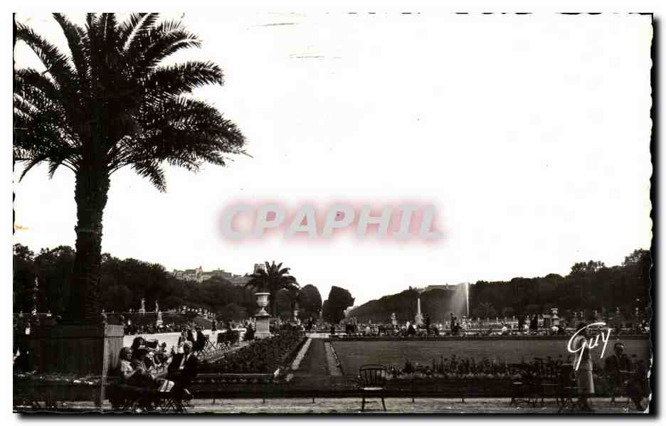 CPA Paris et ses merveilles vue d ensemble ou jardin du Luxembourg 