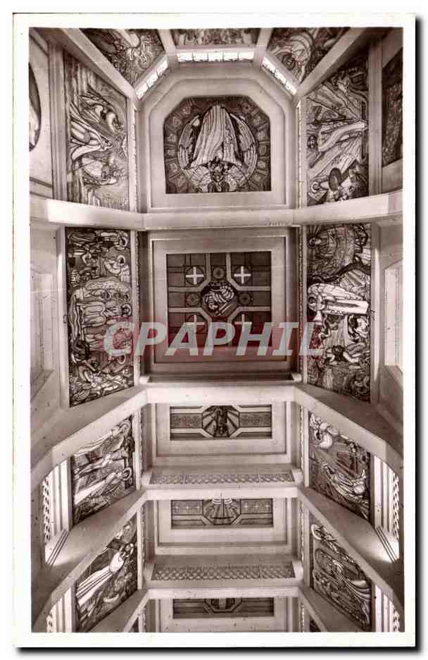 CPA Eglise st jean bosco Paris Ensemble des mosaiques du plafond