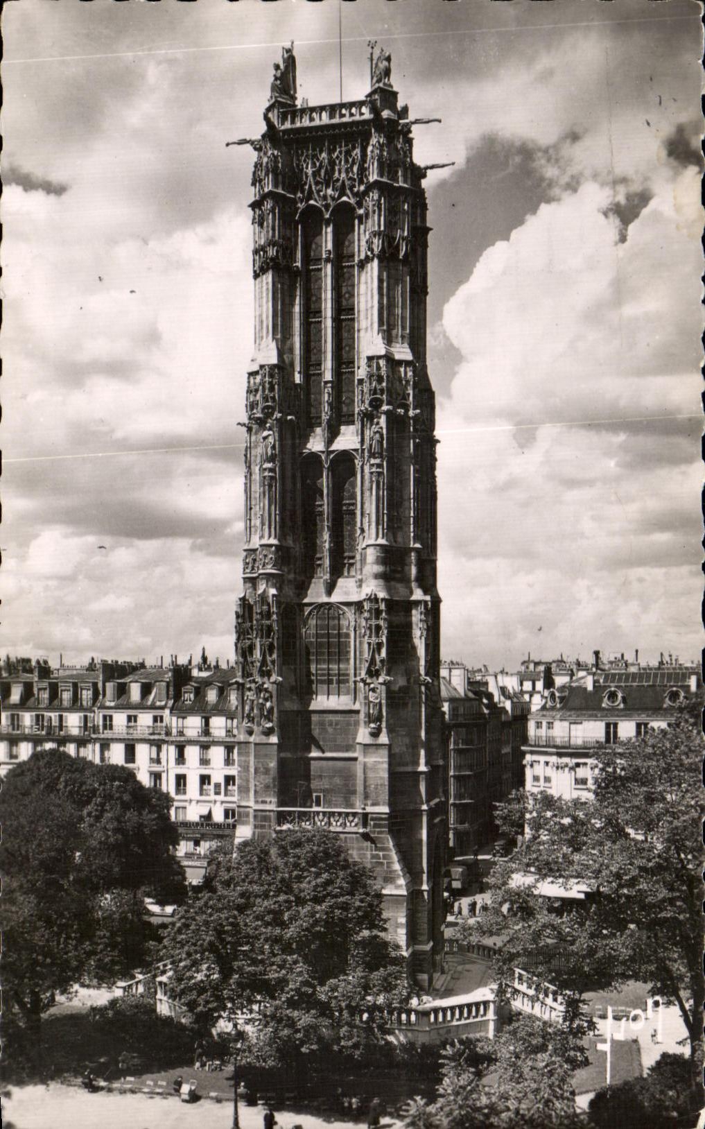 CPA Paris en flanant la tour saint jacques