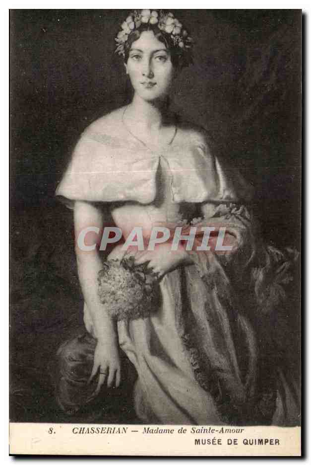 CPA Chasserian madame de sainte amour musee de quimper
