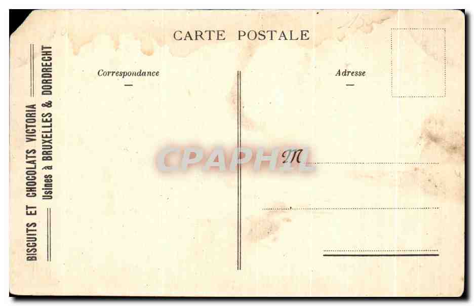 CPA Le Pont sur L'allier Vichy Chocolats Victoria — Back