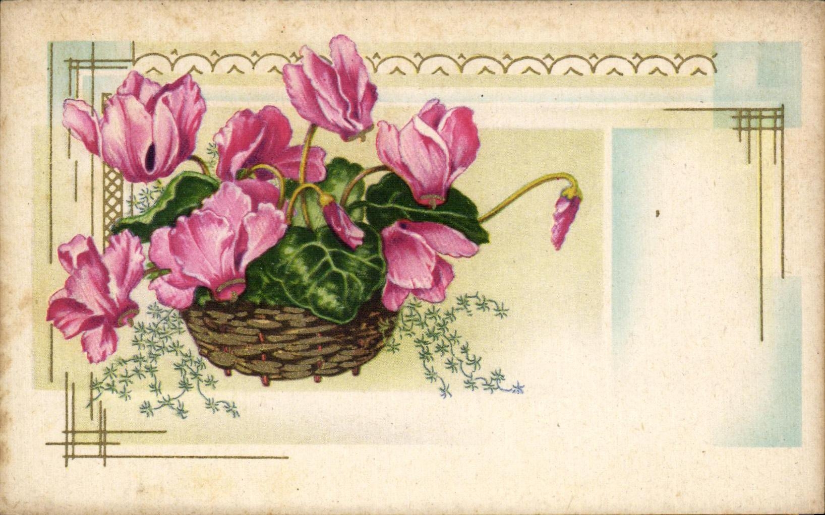 CPA Fantaisie Fleurs 