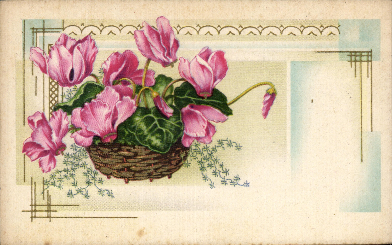 CPA Fantaisie Fleurs 