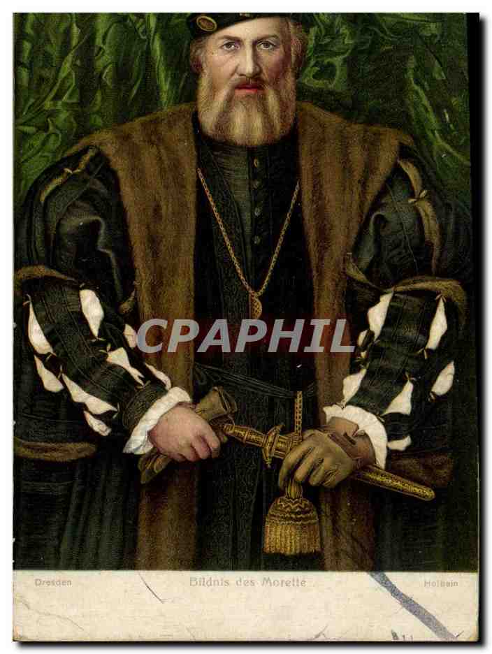 CPA Dresden Bildnis des Morette Holbein 