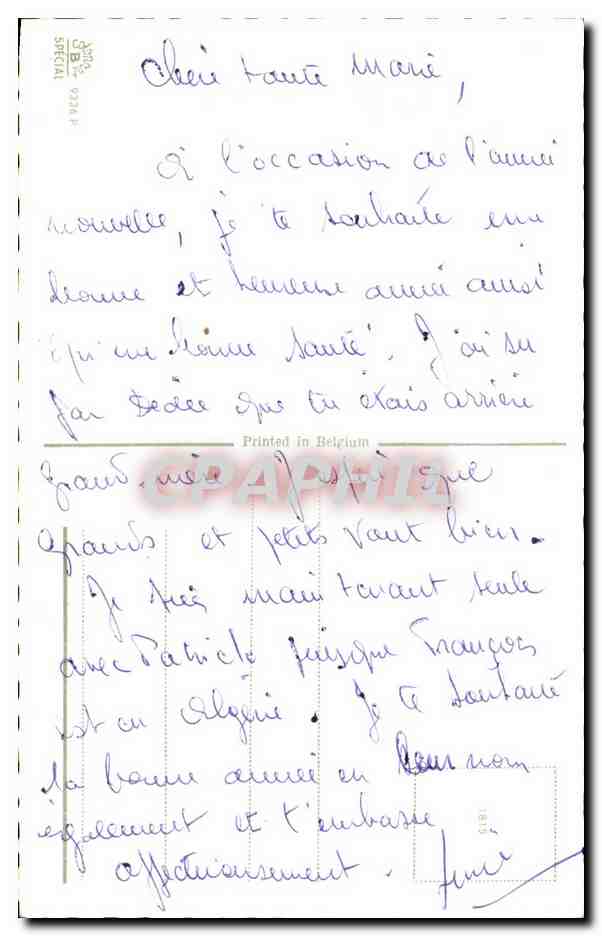 CPA Fantaisie Bonne Annee — Rückseite