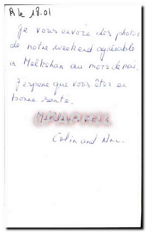 CPA Fantaisie Bonne Annee  — Rückseite
