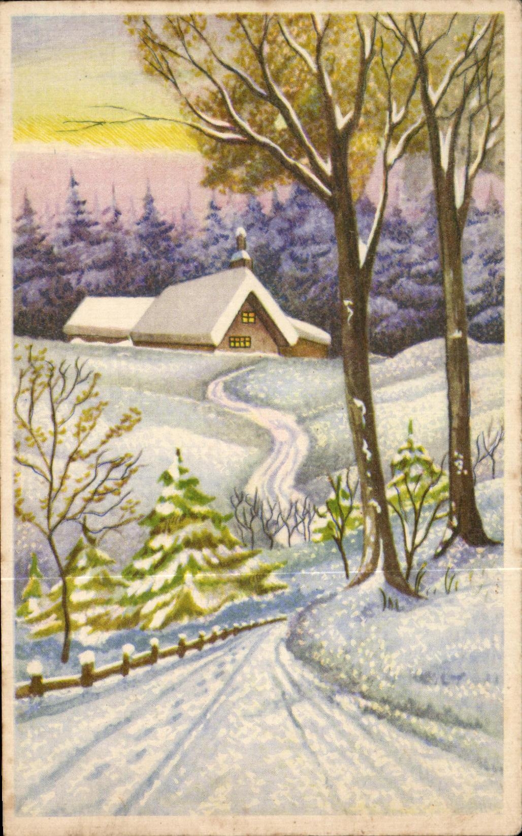 CPA Fantaisie Paysage