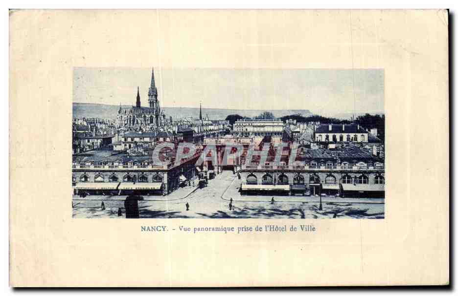 CPA Nancy Vue panoramique prise de I'Hotel de Ville