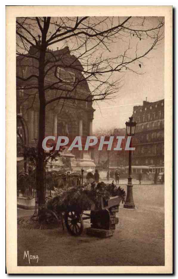 CPA Paris Place et fontaine St Michel Davioud 