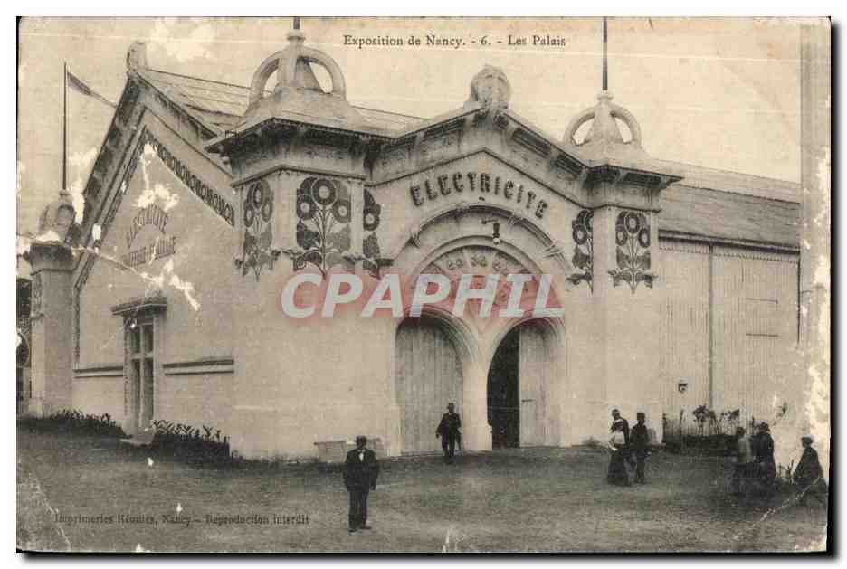 CPA Exposition de Nancy Les Palais Electricite