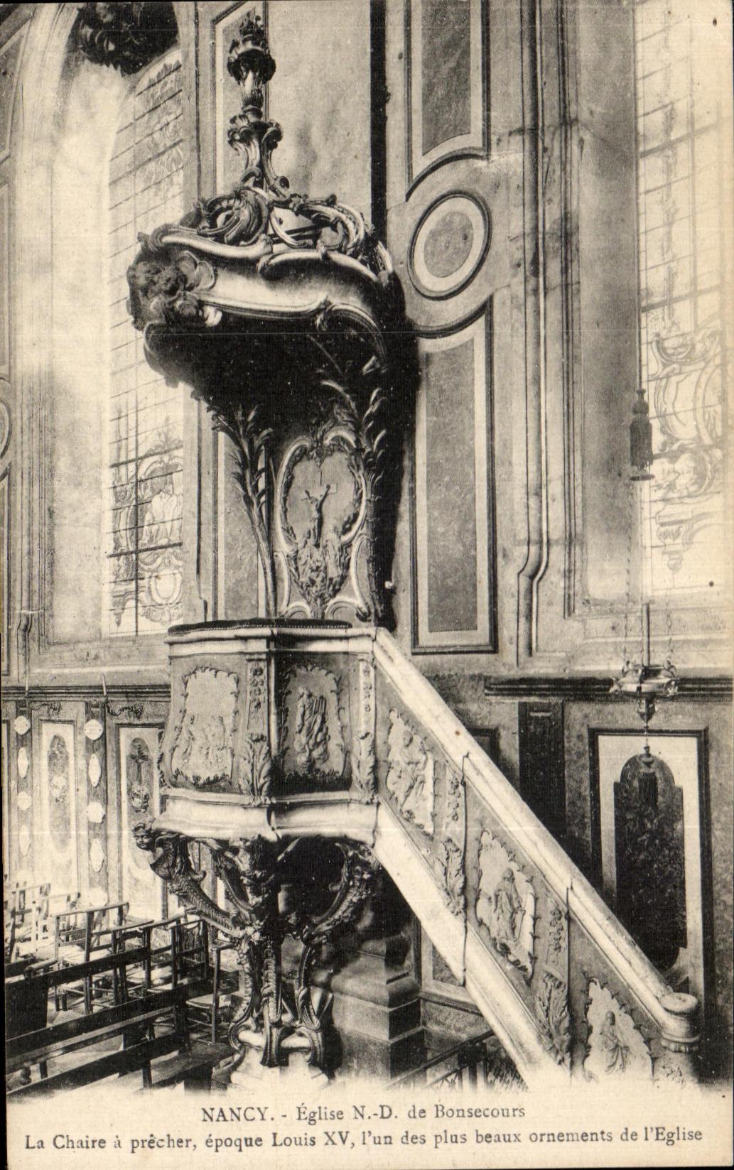 CPA Nancy Eglise de Bonsecours La Chaire a Precher 
