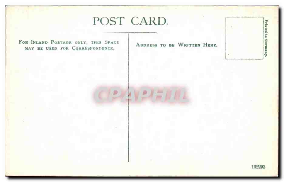 CPA The Albert Hall London  — Rückseite