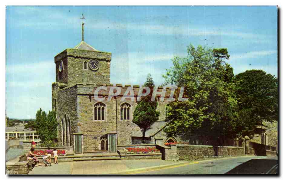 CPSM St Mary's church Haverforwest 