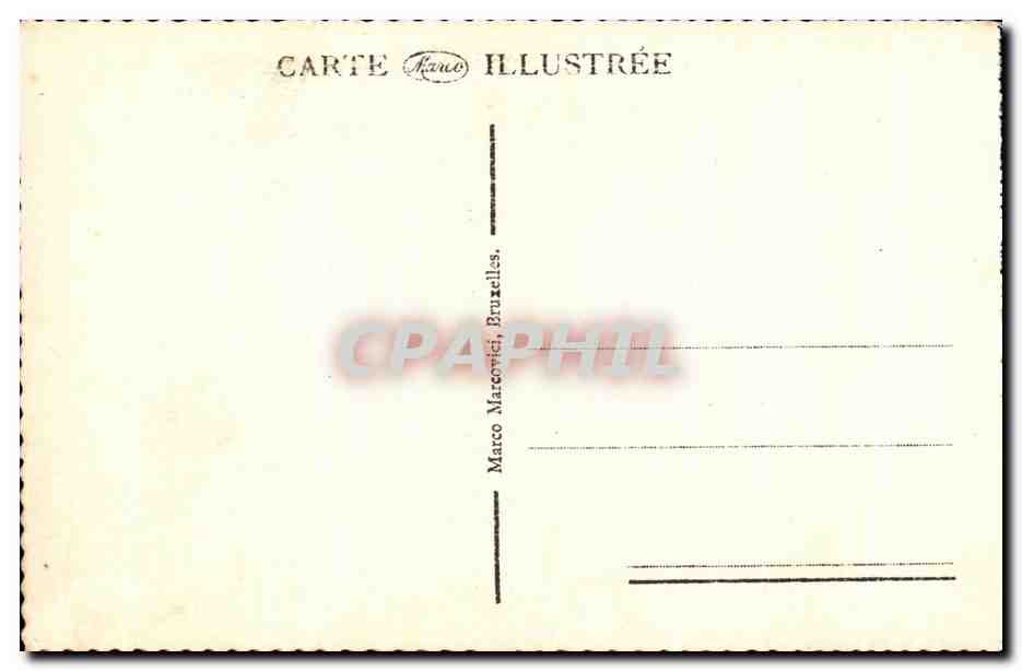 CPA Bruxelles tombeau du soldat inconnu Lion — Verso