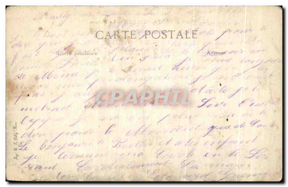 Palast von FONTAINEBLEAU — Der Parterre — unbekannter Verlag, n° 386 — Rückseite