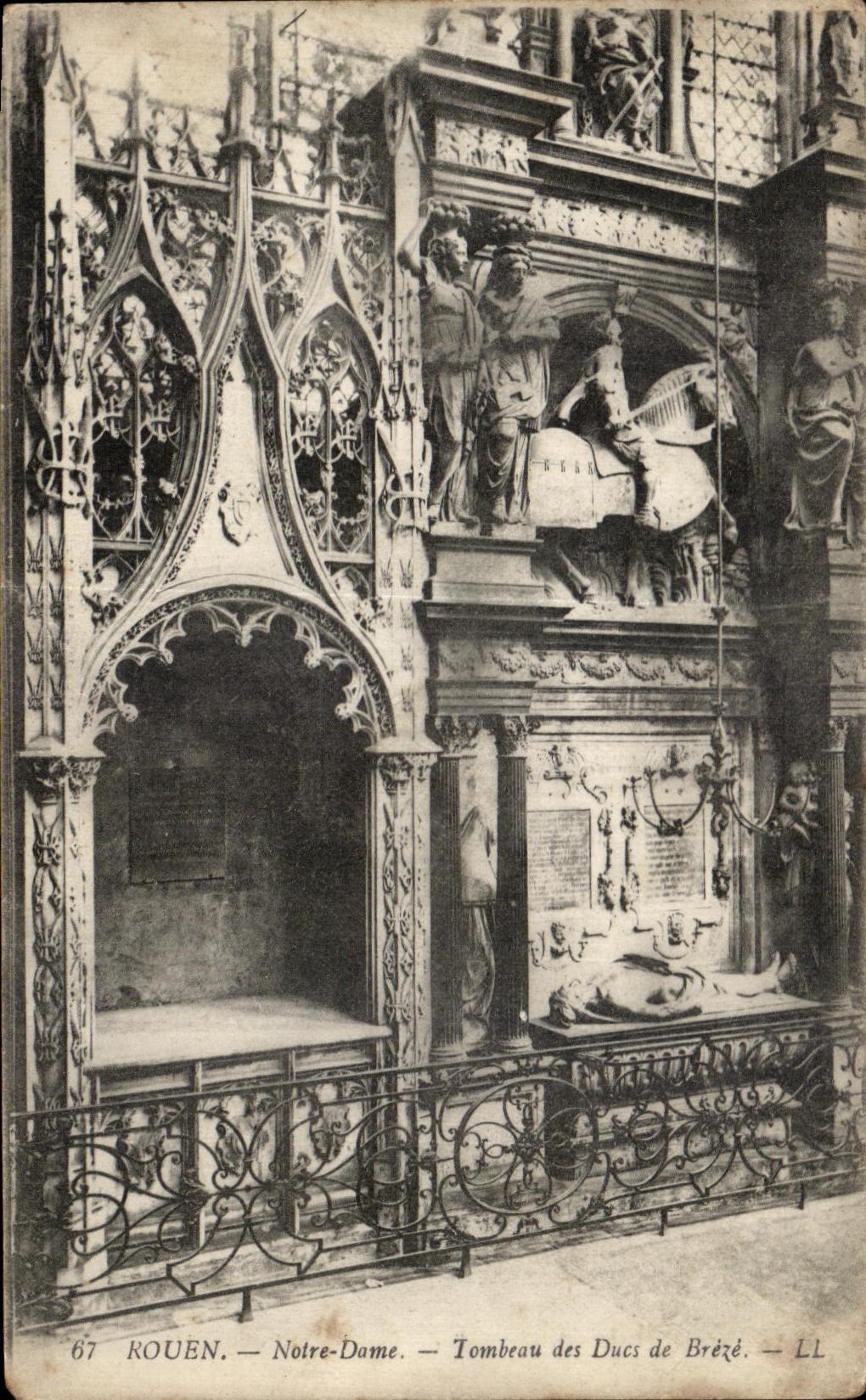 CPA Rouen Notre Dame Tombeau Des ducs De Breze