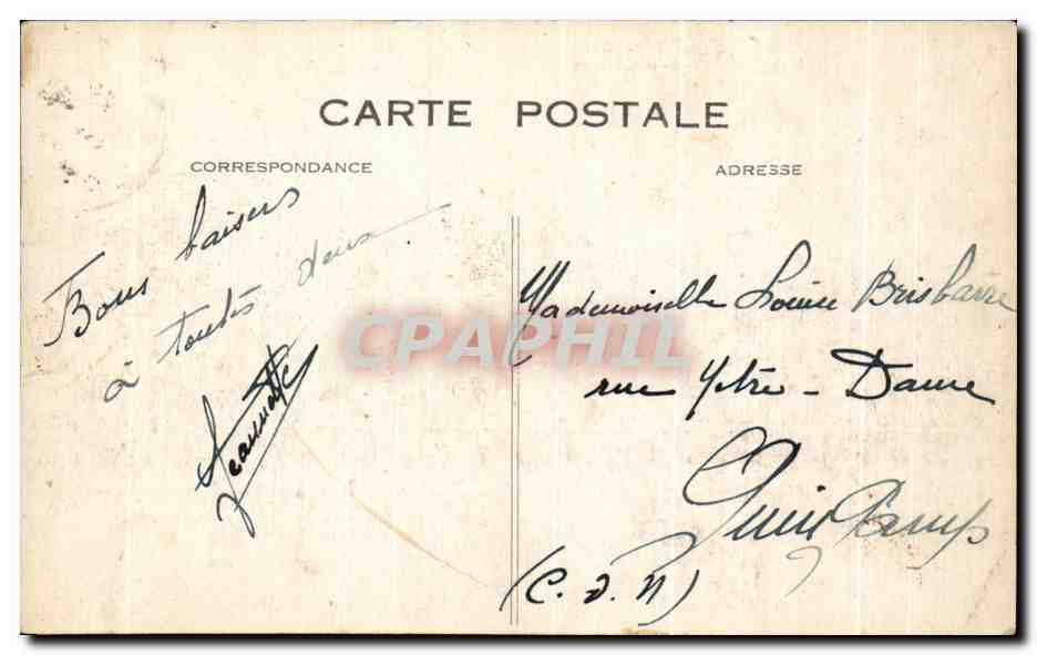 CPA Le Havre Hotel De Ville Et Le Jardin — Rückseite