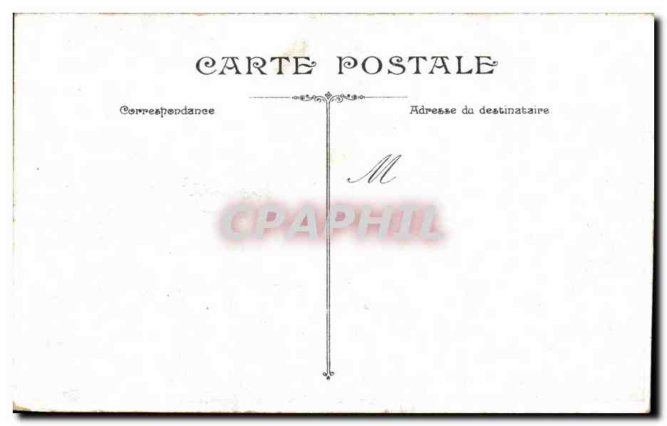 CPA Bordeaux Monument des Girondins  — Verso